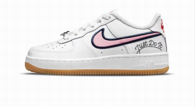 Cheap Nike Air Force 1 White Pink Shoes Men and Women-41